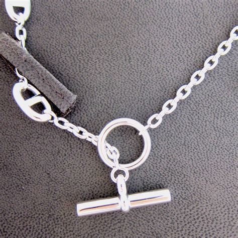 hermes silver chain necklace|hermes farandole long necklace.